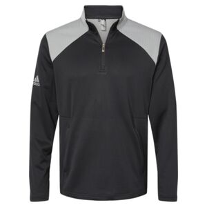 Men's Textured Mixed Media Quarter-Zip Pullover Thumbnail