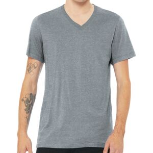 Unisex Heather CVC V Neck Tee Thumbnail
