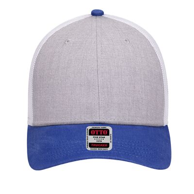 OTTO CAP 6 Panel Low Profile Mesh Back Trucker Hat Thumbnail