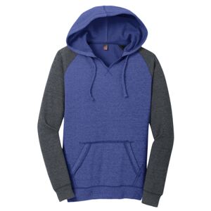Women's Lightweight Fleece Raglan Hoodie Thumbnail