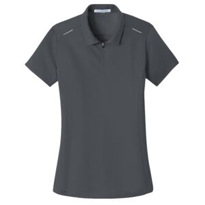Women's Pinpoint Mesh Zip Polo Thumbnail