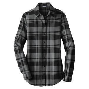 Women's Plaid Flannel Tunic Thumbnail