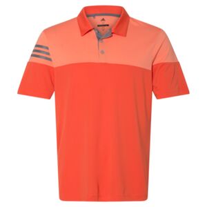 Men's Heathered 3-Stripes Colorblocked Polo Thumbnail