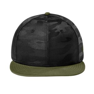 Camo Flat Bill Snapback Cap Thumbnail