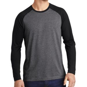 PosiCharge ® Long Sleeve Tri Blend Wicking Raglan Tee Thumbnail