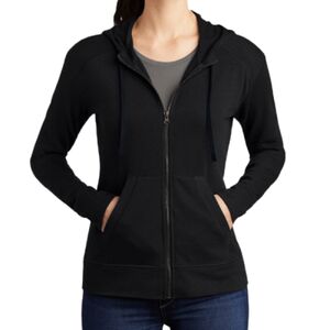 Women's PosiCharge ® Tri Blend Wicking Fleece Full Zip Hooded Jacket Thumbnail