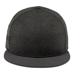 Shadow Heather Striped Flat Bill Snapback Cap Thumbnail