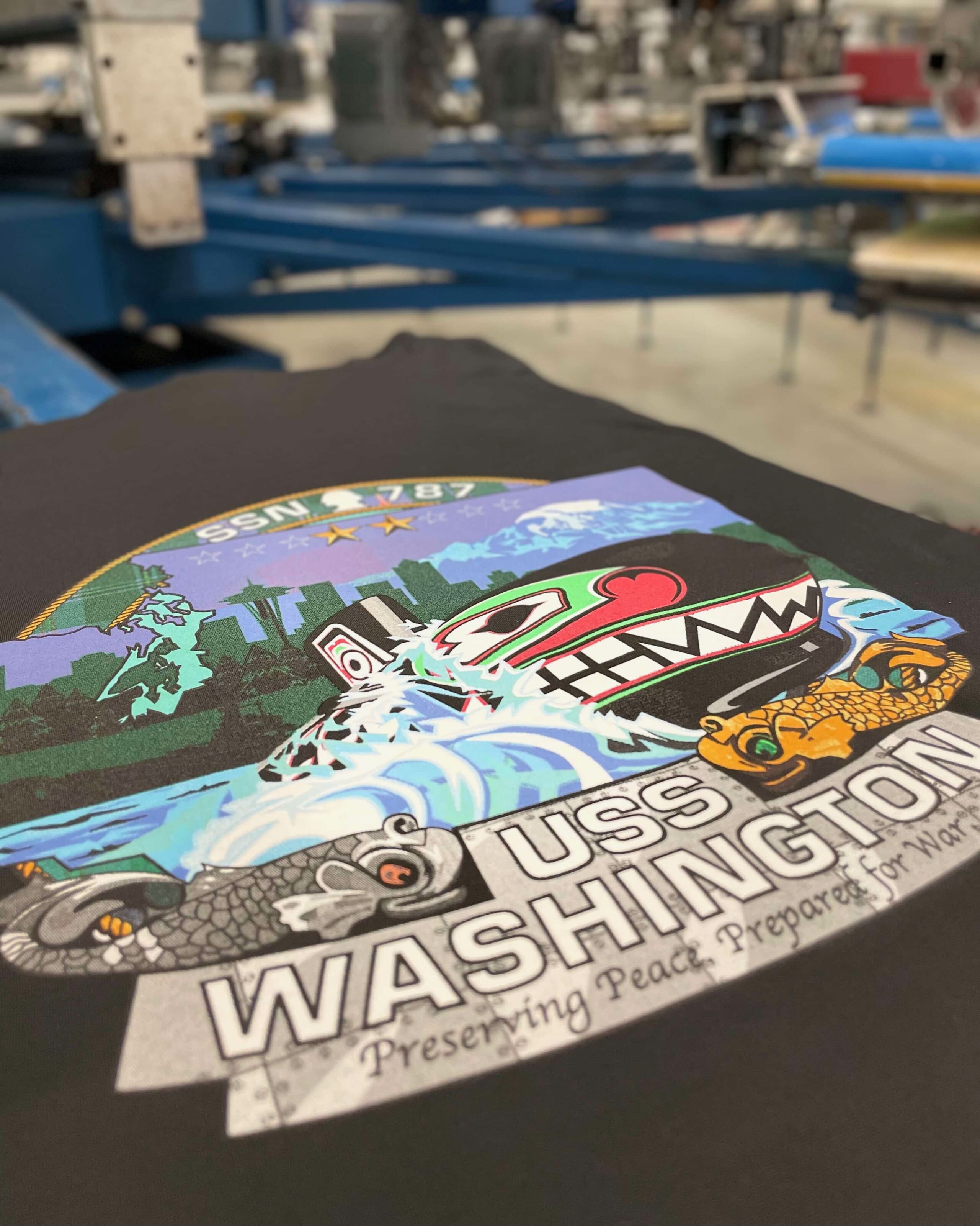 USS washington t-shirt design