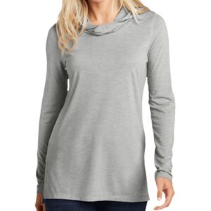 Ladies PosiCharge ® Tri Blend Wicking Long Sleeve Hoodie Thumbnail