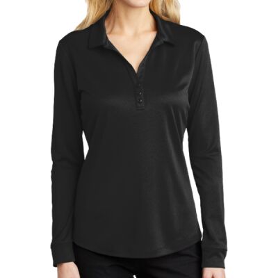 Ladies Silk Touch Performance Long Sleeve Polo Thumbnail