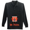 Long Sleeve Silk Touch Polo with Pocket Thumbnail