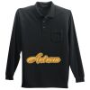 Long Sleeve Silk Touch Polo with Pocket Thumbnail