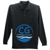 Long Sleeve Silk Touch Polo with Pocket Thumbnail