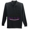 Long Sleeve Silk Touch Polo with Pocket Thumbnail