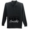 Long Sleeve Silk Touch Polo with Pocket Thumbnail