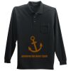 Long Sleeve Silk Touch Polo with Pocket Thumbnail